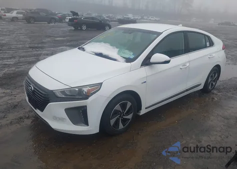 2017 Hyundai Ioniq Hybrid Sel z USA, uszkodzony, nr VIN KMHC75LC1HU031883
